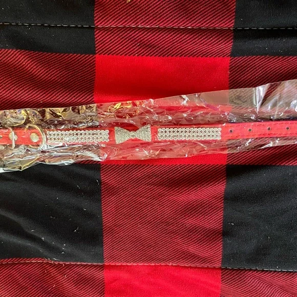 Red Rhinestone Dog Collar - Picture 7 of 7